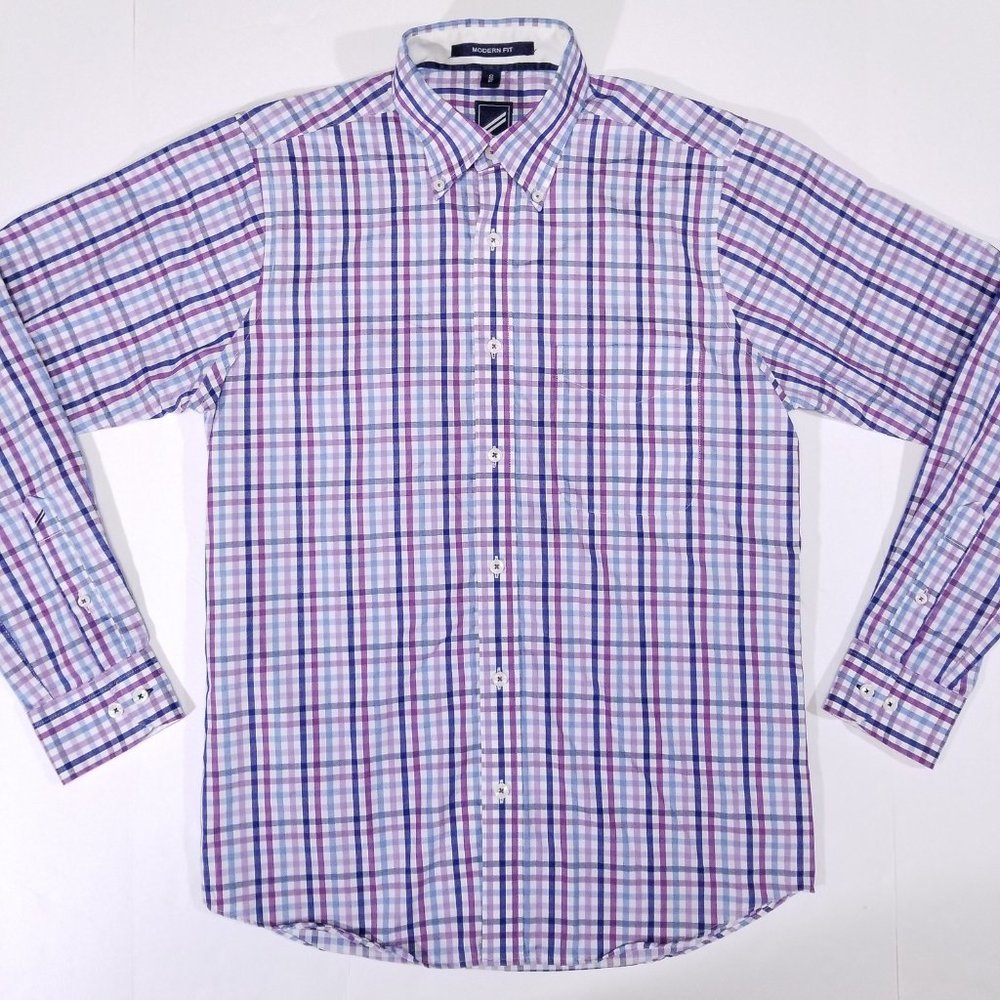 Hechter Checks/Boxes Casual Button Down Shirt